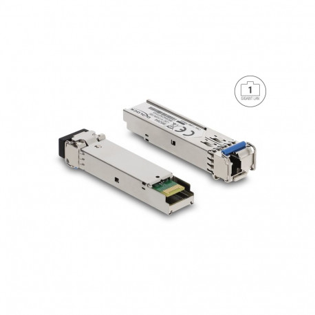 Mini-GBIC (SFP) Single-Mode 1000Base-BX Moodul TX 1310 / RX 1550 nm DDM / 20km (LC Simplex)