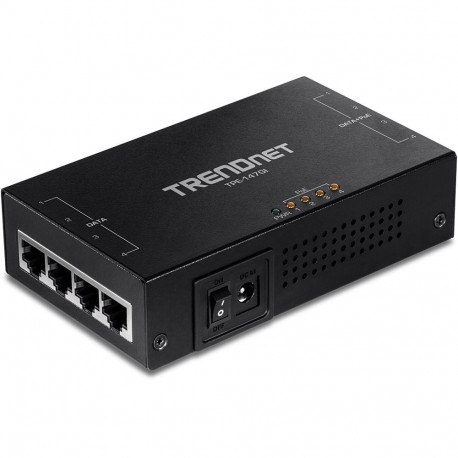 65W 4-Port Gigabit PoE+ Injector