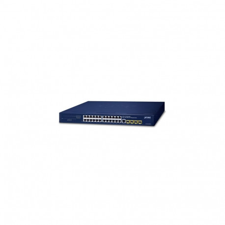 Switch: 24 x 10/100/1000Mbps, 4 x SFP, Layer 2/4, räkitav