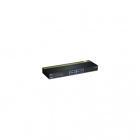 Switch: 16 x 10/100/1000Mbps, madal voolutarve, räkitav