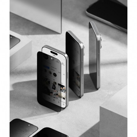 Ringke Easy Slide Privacy 2-Pack Tempered Glass for iPhone 18 Pro Max