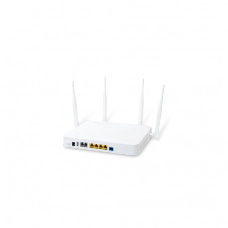 WiFi ruuter: LAN / GPON Gigabit AC1200 a/b/g/n/ac 2.4GHz ja 5GHz 2xRJ11, 4xRJ45, 1x USB, VoIP