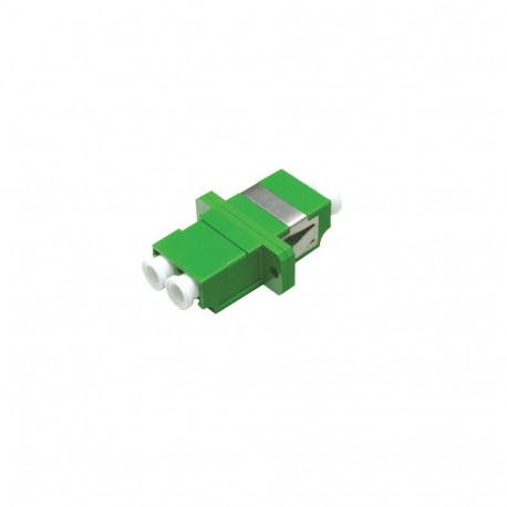Adaptor LC APC Green - ZR - DX - Metal Clip - Flange - STD
