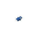 FO adapter singlemode LC duplex sinine