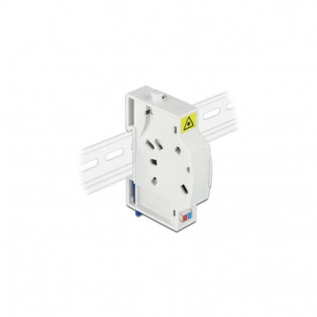 Delock Optical Fiber Connection Box for DIN Rail 2 x SC Simplex or LC Duplex