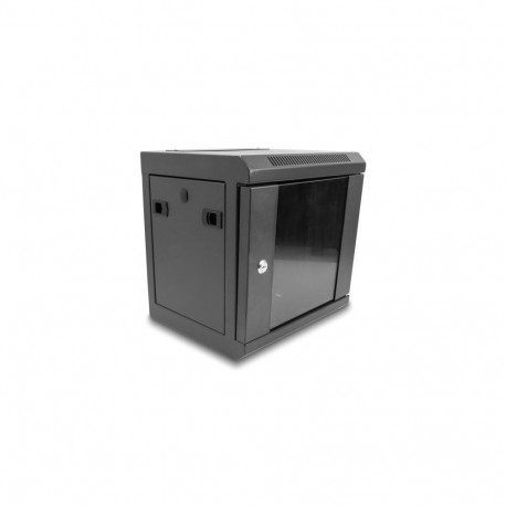 Delock 10″ Network Cabinet with glass door 6U black