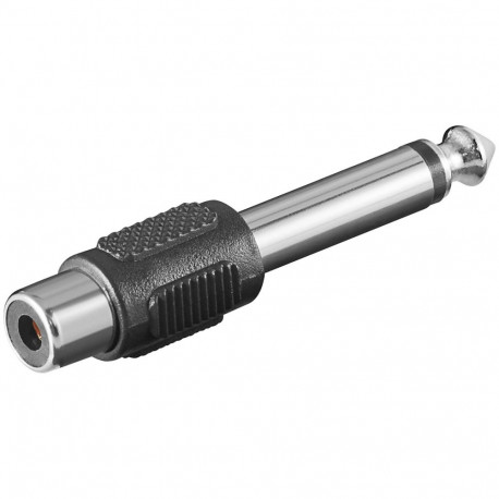 Adapter 6.35 mm mono plug > RCA jack