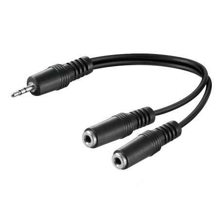 Adapter 3.5mm (M) - 2x3.5mm (F) 0.2m