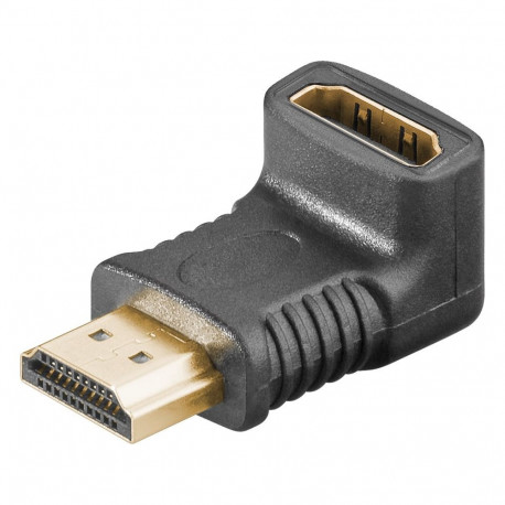 Adapter HDMI (F) - (F), 8K@60Hz, Angled Adapter 90° down, black