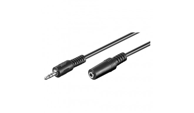 3.5mm pikenduskaabel 2.0m, must