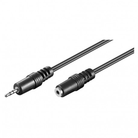 2.5mm pikenduskaabel 2.0m, must