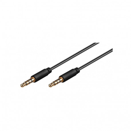 3.5mm kaabel 4pin 1.5m, must