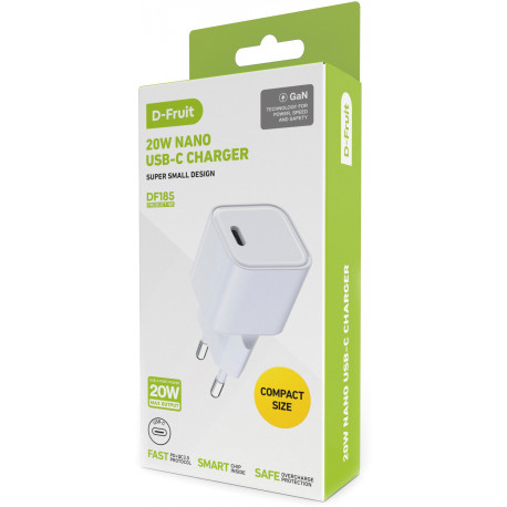 D-Fruit laadija 20W Nano USB-C DF185