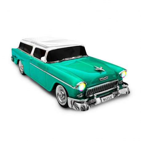 Głośnik bluetooth retro ws-1955 ,10w,radio fm,usb, tf,wyświetlacz led,akumulator 1500mah,turkusowy