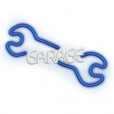 Neolia pleksiklaasist LED-neoon NNE22 Garage, helesinine-valge, multivärviline, 5V, T-00455