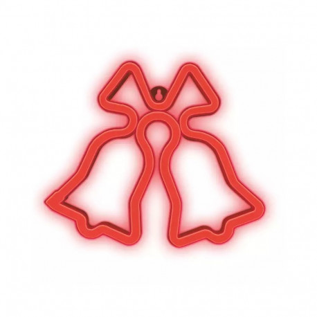 Neon led christmas dzwonki czerwone flne17 forever light