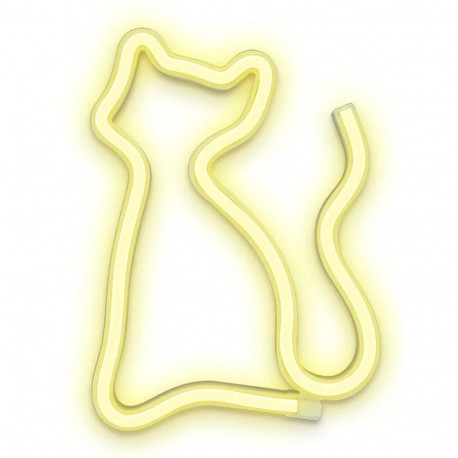 Forever Light kassikujuline LED-neoon FLNEO3 patarei + USB, soe valge