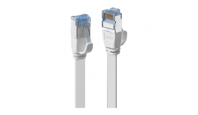 "Cat.6A U/FTP Flachband Patchkabel weiss 0,3m"
