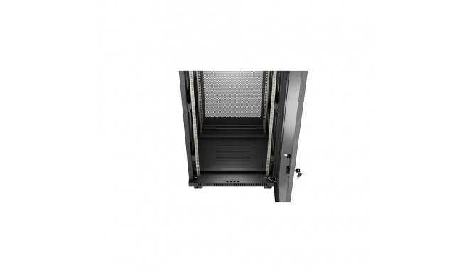 Lanberg rack-kapp FF01-6624-23BL 24U eraldiseisev, must
