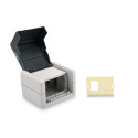 DIGITUS Anschlussdosen-Set, 2xKeystone Module, IP44, Deckel
