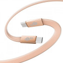 Cable USB C - USB C 1m flat peach