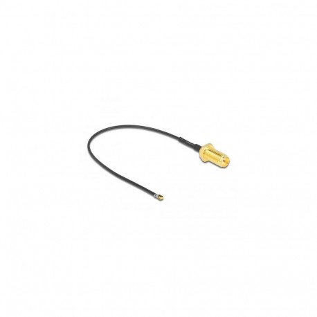 DeLOCK 12654 coaxial cable 0.1 m RP-SMA MHF 4L LK Black