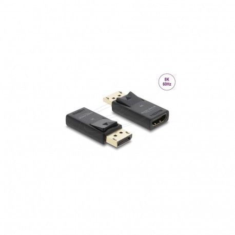 DeLOCK 61084 cable gender changer DisplayPort HDMI Black