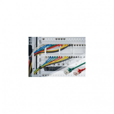 Digitus CAT 6A F-FTP Slim patch cord, 1 m, gray, 10 pieces