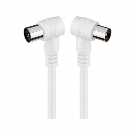 Antenni pikenduskaabel 2.5m, nurgaga, valge