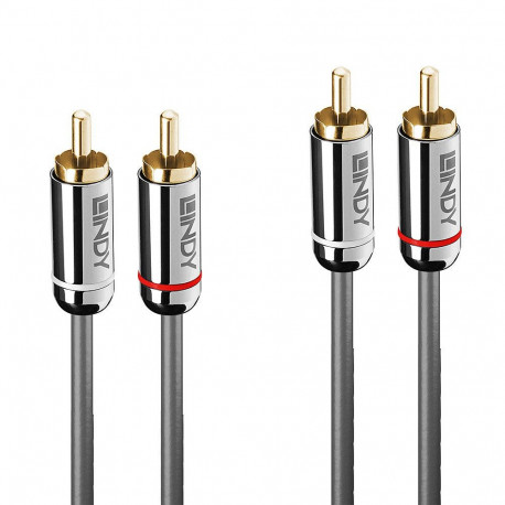 2xRCA kaabel 5.0m, kullatud kontaktid, PVC ja Halogeeni vaba CROMO