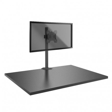 Single Display Short Bracket with Pole and Desk Clamp