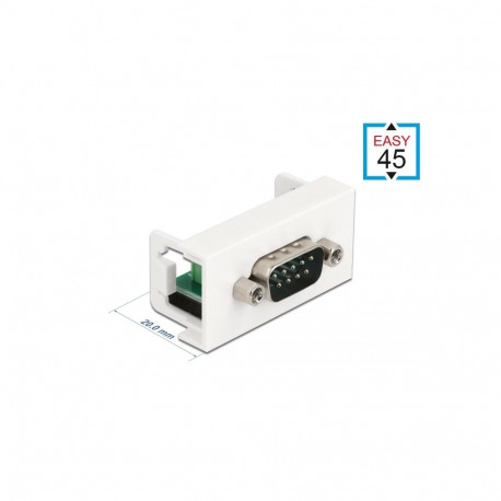 Easy 45 moodul: D-Sub 9 6-pin (M) - Terminal block 22.5mm x 45mm