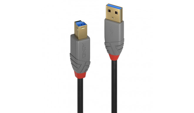 USB 3.2 kaabel A - B 5.0m, ANTHRA