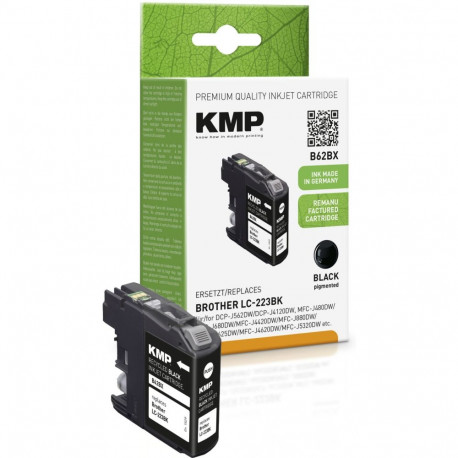 "KMP B62BX Tintenpatrone schwarz kompatibel mit Brother LC-223 BK"