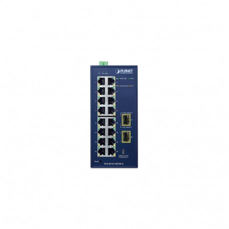 Industrial L2/L4 16-Port 10/100/1000T + 2-Port 100/1000X SFP Managed Switch