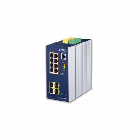 IP30 Industrial L2+/L4 8-Port 1000T 802.3at PoE + 2-Port 100/1G SFP + 2-Port 1G/2.5G SFP Full Manage