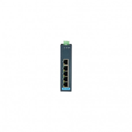 Switch: 5 x 10/100/1000BaseT(X), -40 kuni 75°C, mittemanageeritav, metallist DIN