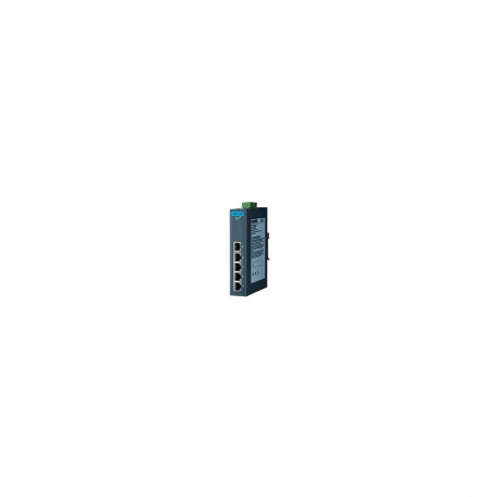 Switch: 5 x 10/100/1000BaseT(X), -10 kuni 60°C, mittemanageeritav, metallist DIN