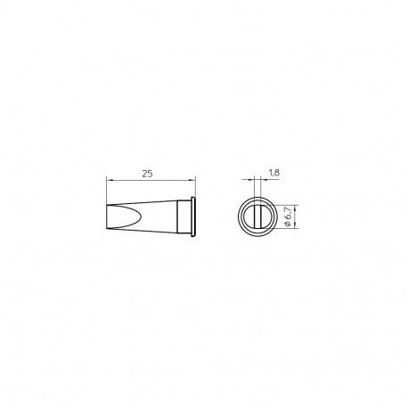 LHT E SOLDERING TIP 6.7MM