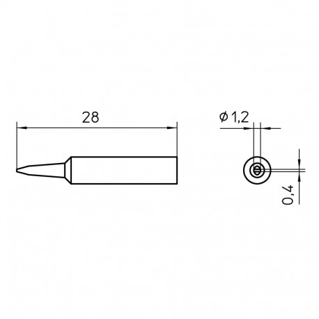 Kolviots XNT K lapik 1,2x0,4mm