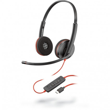 Poly - Plantronics peakomplekt Blackwire C3220 USB-C, must