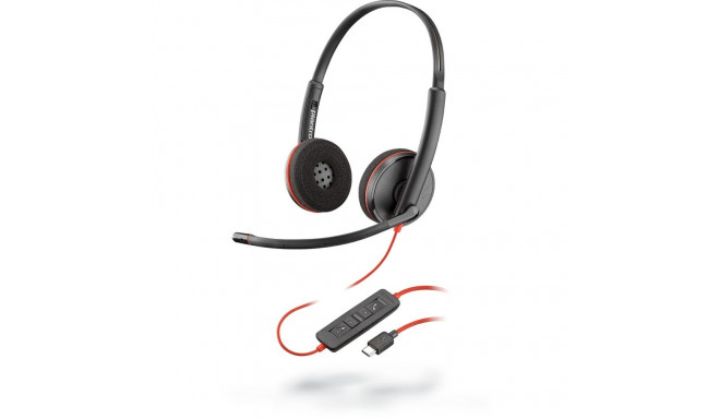 Poly - Plantronics peakomplekt Blackwire C3220 USB-C, must