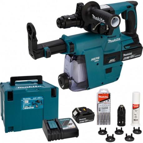 Makita akukombivasar DHR243JWX2 SDS-Plus 18V/6,0Ah