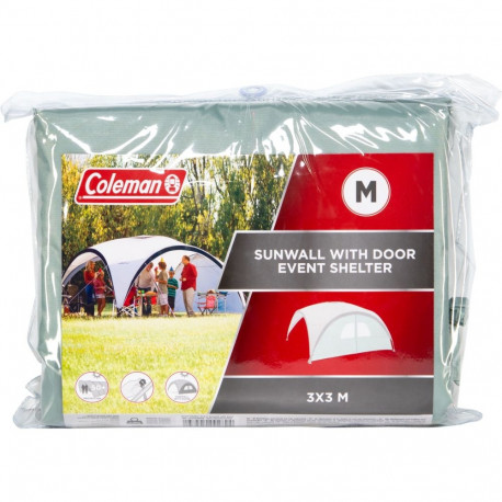 Sunwall M, Seitenwand mit Tür für Event Shelter Pro M 3m (silber)