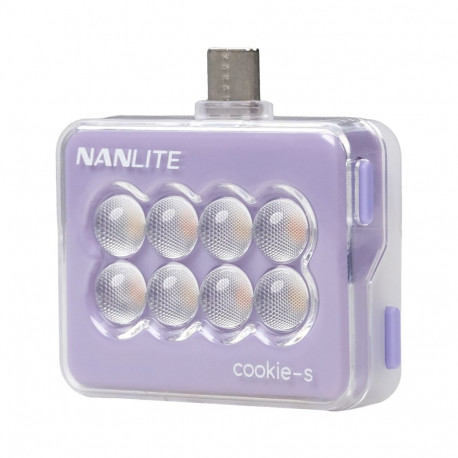Nanlite LED-selfivalgusti Cookie-s, lavendel