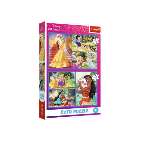TREFL DISNEY PRINCESS puzzle set Fairytale Days, 2x70 pcs