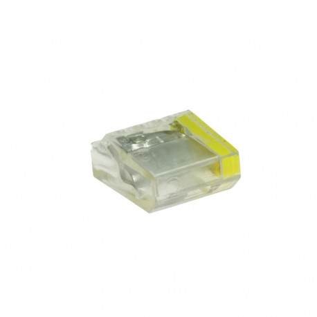 Neljakordne kiirühendusklemm jäikadele juhtmetele, 24A, 0,75–2,5mm², 450V AC