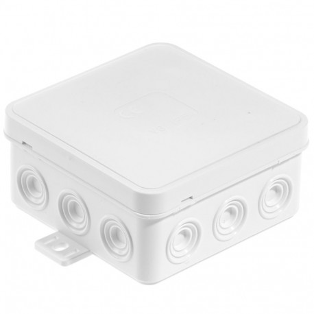 Hermeetiline pindpaigaldatav harukarp V6 IP54 85x85x41 12-wl klõpskinnitusega, väljalöögikohtadega, 