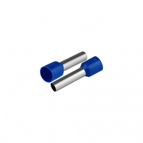 Isoleeritud juhtmeotsahülss 1x10mm2, hülsi pikkus 27,5mm, 20tk, sinine