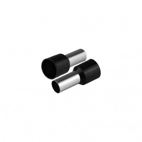 Isoleeritud juhtmeotsahülss 1x16mm2 juhtmetele, pikkus 22,2mm, must, 50tk